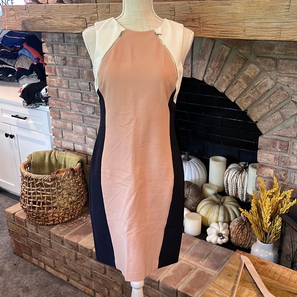 Structured flattering very good quality WHBM dress